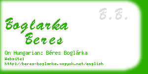 boglarka beres business card