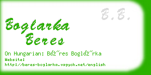 boglarka beres business card